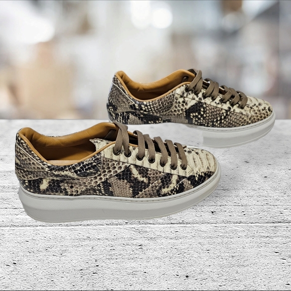 STEVEN by STEVE MADDEN Women's Snakeskin Print Sneakers size U.S. 8.5 euro 39 - Picture 11 of 15